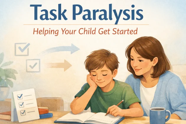 Task Paralysis: How To Help Your Child with Task Initiation & Get Things Done